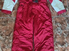 Vand costum schi culoare rosu- grena sidefat, cu gluga