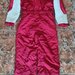 Vand costum schi culoare rosu- grena sidefat, cu gluga
